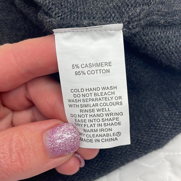 Zaket & Plover •M/L• Knit/Embroidered Star Cotton/Cashmere Blend Cardigan - Picture 7 of 10